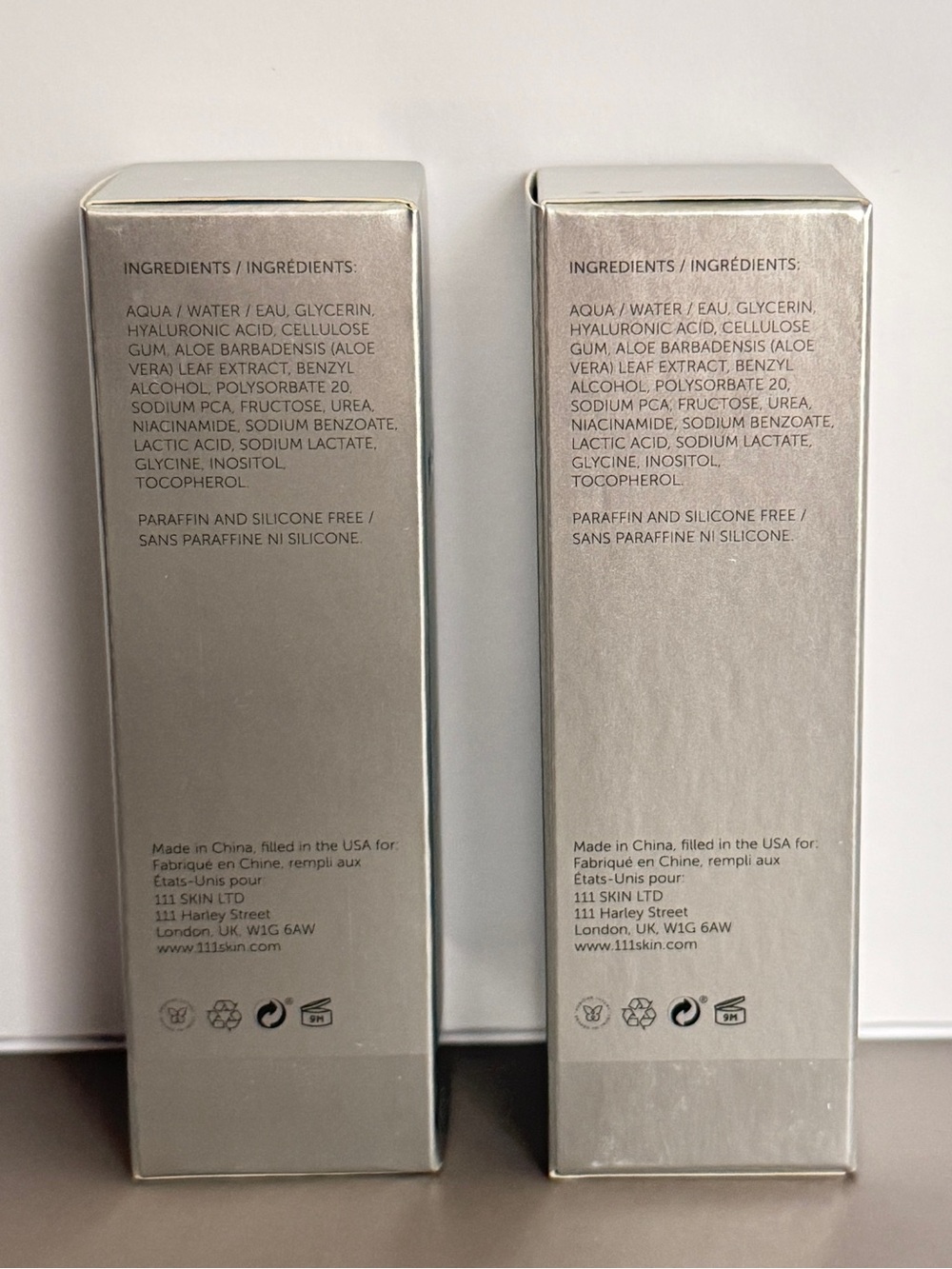 NEW 111SKIN Hyaluronic Acid Aqua Booster Serum Duo | 2 x 20mL | Luxury Skincare - Picture 4 of 5